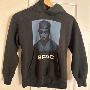 Zara 2Pac Black Hoodie Sweater